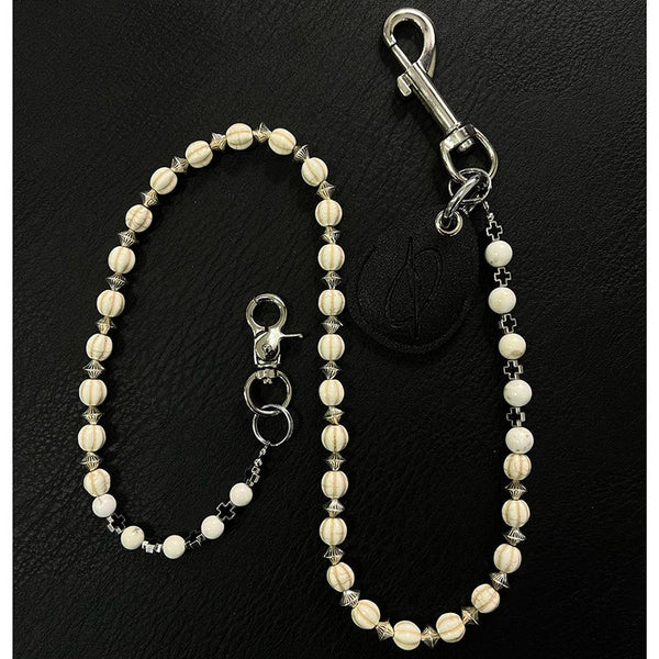 Long Ball Pants Chain White Ball Wallet - Back View