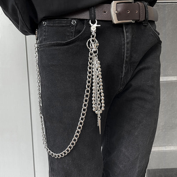 Long Wallet Chain Ball Wallet Chain Beaded - Back View