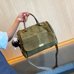 Light Green Convertible Canvas Handbag Crossbody Bag Canvas Convertible Backpack Shoulder Bag - Feltify