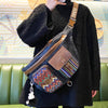 Canvas Boho Sling Bag Womens Crossbody Backpack Canvas Boho Embroidery Waist Bag - Feltify