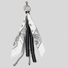 Dollar Pattern Paisley Bandana Pants Chain Kerchief Trousers Chain Biker Headscarf Jeans Chain Pants Chain