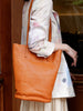 Brown Womens Leather Bucket Tote Purse Womens Barrel Tote Shoulder Bag for Ladies