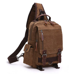Canvas Large Sling Bag for Big Guys