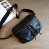 Vintage Womens Brown Leather Saddle Shoulder Bag Crossbody Bag for Women