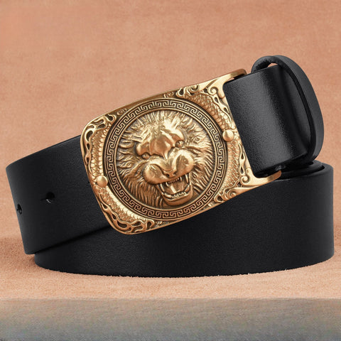 Handmade Cool Leather Mens Belt Leather Men Black Belts for Men