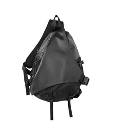 cross body sling pack Black Travel Large Sling Bag For Big Men Cool Nylon Large Hiking Sling Bag For Big Men