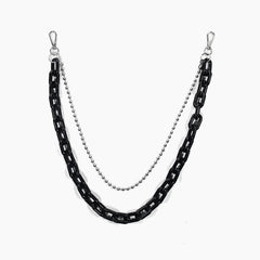 Cute Womens Purple Resin Jeans Chain Resin Light Wallet Chains Panties Chain For Men