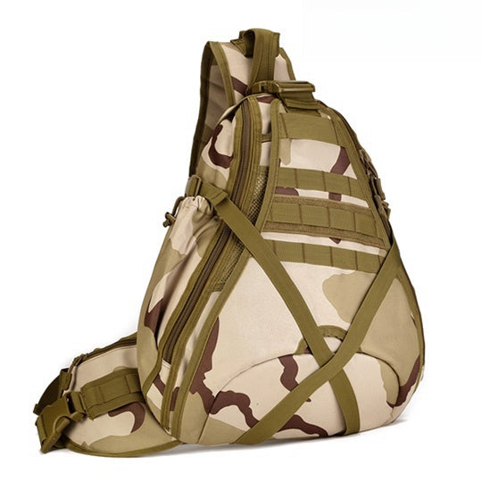 Sansha Camouflage Tactical One Strap Backpack For - Back View