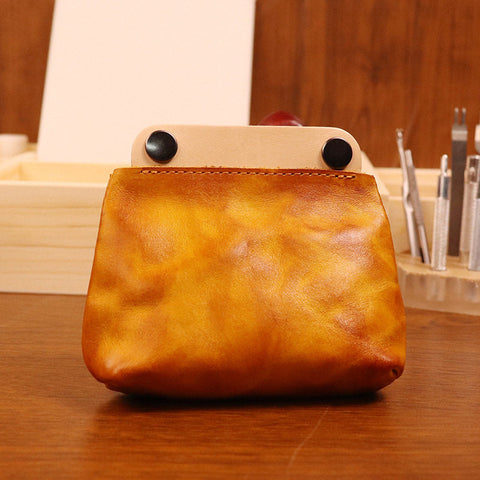 Black Leather Pouch Wallet for Men - iwalletsmen