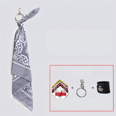 Elephant Paisley Bandana Pants Chain Kerchief Trousers Chain Biker Headscarf Jeans Chain Pants Chain