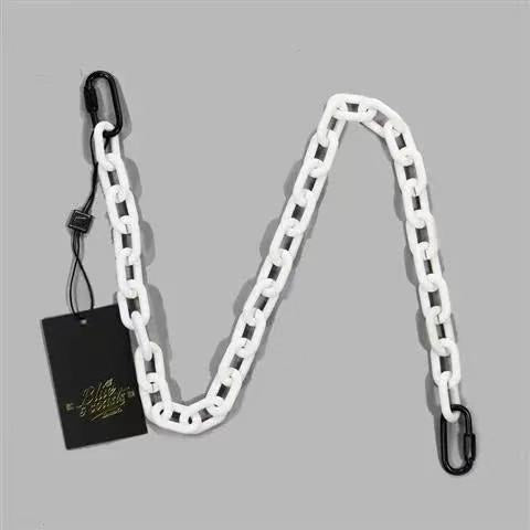 Cute Womens White Resin Jeans Chain Resin Light Wallet Chains Panties Chain For Men