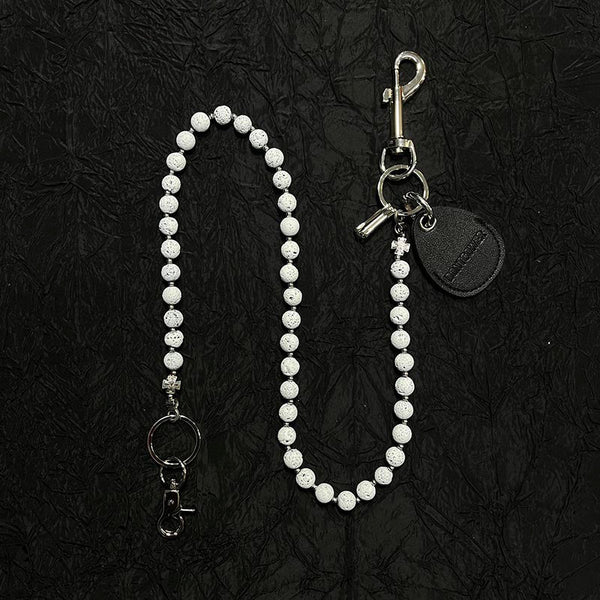 White Ball Wallet Chain Ball Pants Chain - Back View