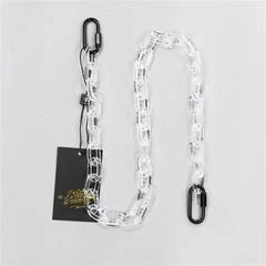 Cute Womens Black Resin Jeans Chain Resin Light Wallet Chains Panties Chain For Men