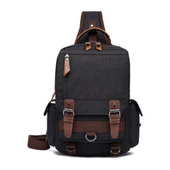 Oxford Large Sling Bag for Big - Black