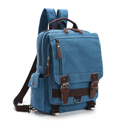 Black Sling Bag for Big Man –  Convertible Canvas Large Sling Backpack – Large Canvas Sling Bag for Big Guys