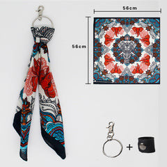 Yellow Paisley Bandana Kerchief Trousers Chain Pants Chains Biker Headscarf Jeans Chain Pants Chain