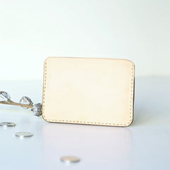 Handmade leather card slot small wallet purse coin wallet purse mini women