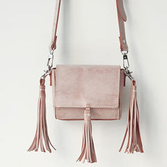 Handmade leather beige purse phone bag shoulder bag cossbody bag purse women