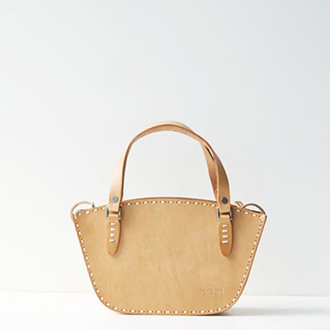 Handmade leather handbag beige shopper bag shoulder bag cossbody bag purse women
