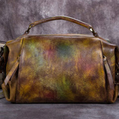 Genuine Leather Handbag Vintage Crossbody Bag Shoulder Bag Purse For Women