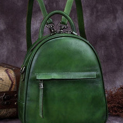 Vintage Womens Leather Backpack School Backpacks Purse Small Backpack For Women