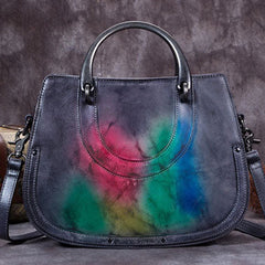 Genuine Leather Handbag Vintage Bag Shoulder Bag Crossbody Bag Purse Clutch For Women