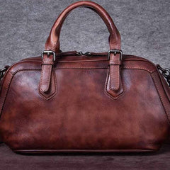 Genuine Leather Handbag Vintage Crossbody Bag Shoulder Bag Purse For Women