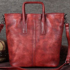 Genuine Leather Handbag Vintage Tote Crossbody Bag Shoulder Bag Purse For Women