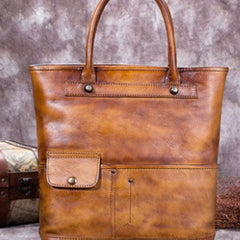 Genuine Leather Handbag Vintage Tote Bag Crossbody Bag Shoulder Bag Purse For Women