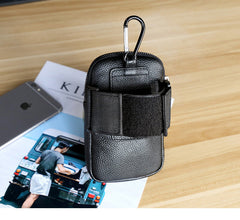 Brown Leather Cell Phone HOLSTER Arm Pouches for Men Arm Bags Arm HOLSTER For Men