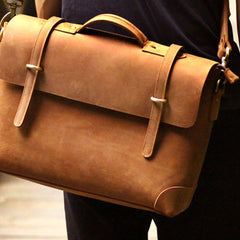 Cool Leather Mens Messenger Bag Work Bag Shoulder Bag for men