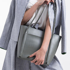 Genuine Leather handbag shoulder bag large tote for women leather shopper bag