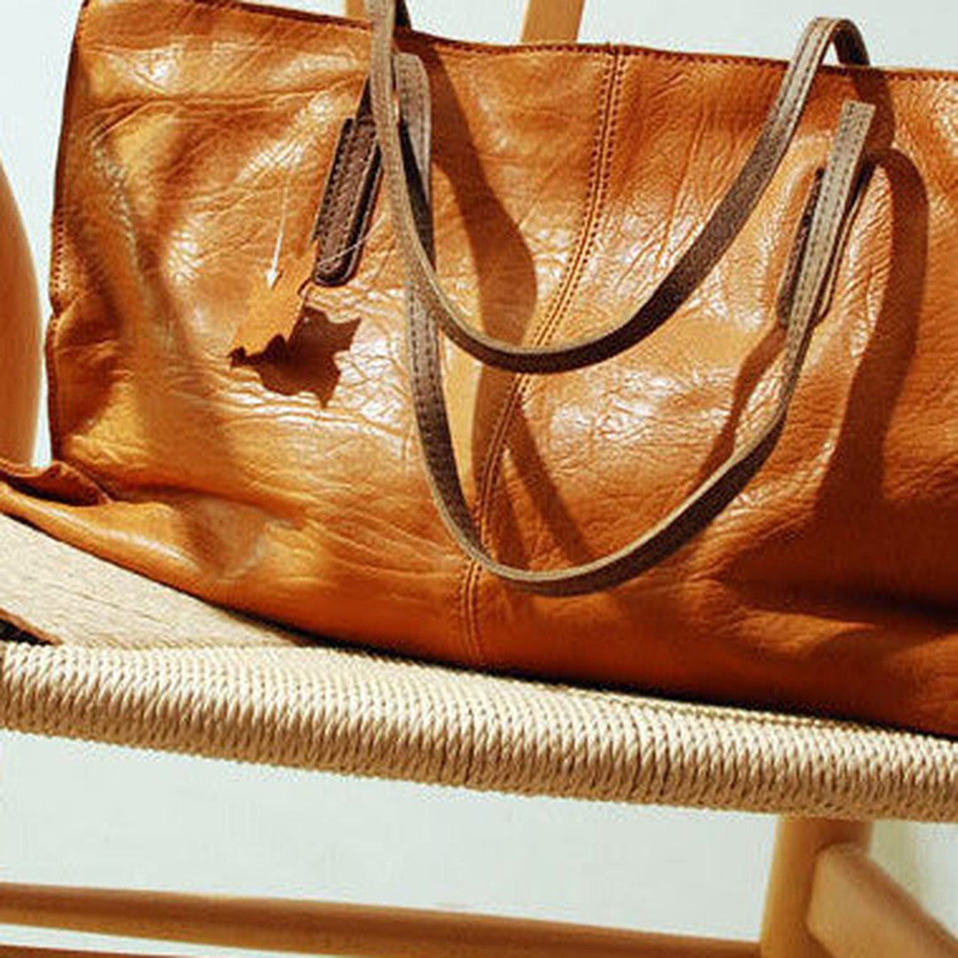 Handmade fashion pretty leather medium tote bag shoulder bag  handbag for women lady