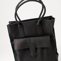Handmade vintage rustic leather small tote bag shoulder bag handbag for women lady