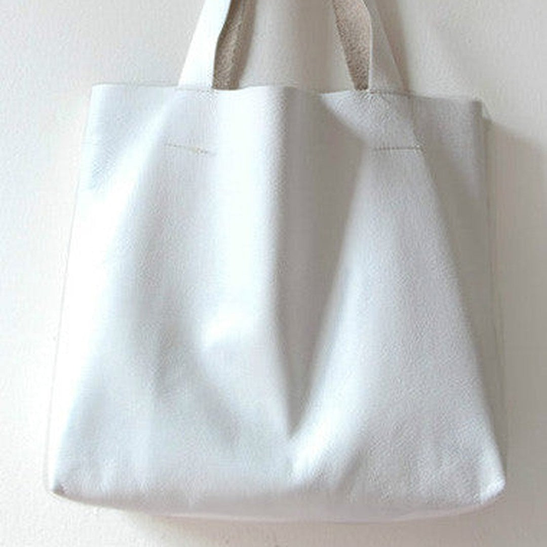 Handmade White fashion leather small tote bag shoulder bag handbag for women