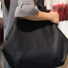 Handmade Leather vintage Big Large tote bag coffee black for women leather shoulder bag