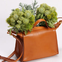 Handmade Leather Purse Bag Handbag Shoulder Bag for Women Leather Shopper Bag