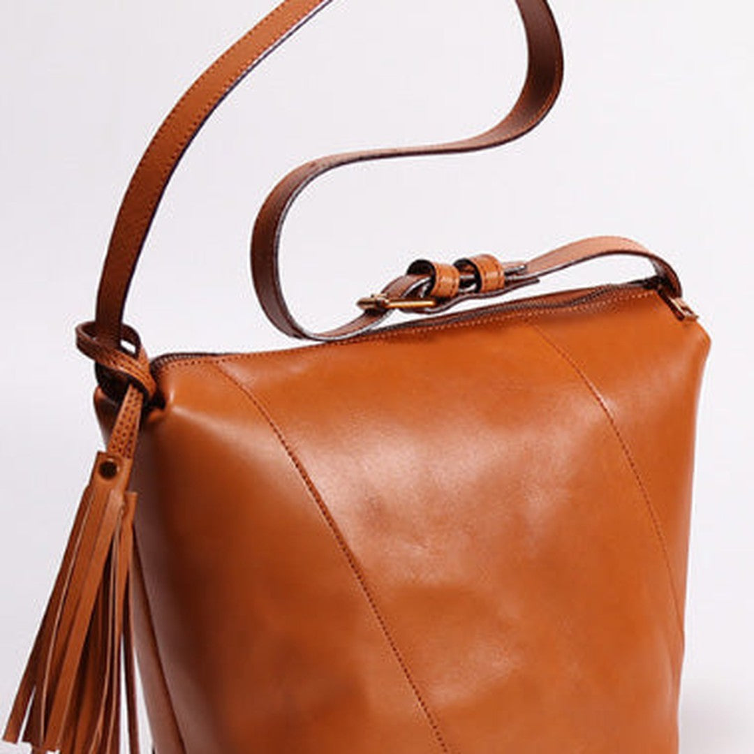 Handmade Leather Messenger Bag Purse Satchel Bag Leather Shoulder Bag for Women