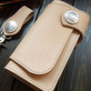 Handmade biker wallets leather chain wallet bifold trucker wallet Cool Long wallets for men