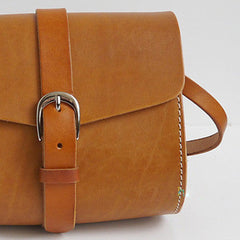 Handmade leather Womens Shoulder Bag Saddle Crossbody Purse for Women