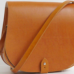 Handmade leather womens Shoulder Bag Saddle Purse for Women