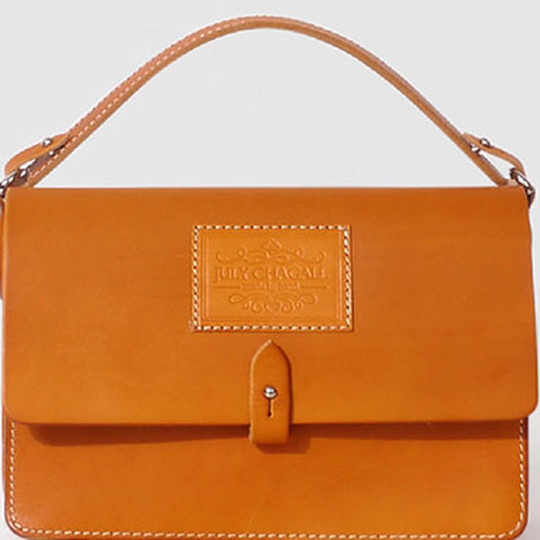 Handmade Leather handbag shoulder bag purse Tan phone crossbody bag
