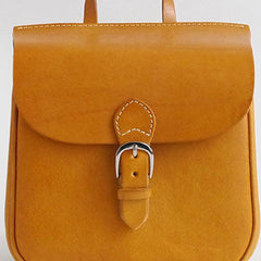 Handmade Leather backpack Tan bag purse shoulder bag phone satchel bag