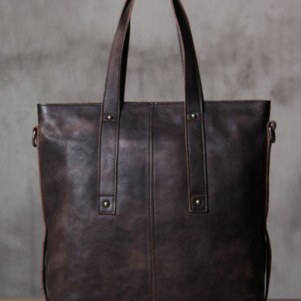 Handmade Leather handbag purse tote shoulder bag for women leather shopper bag