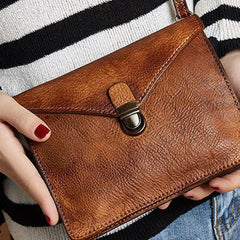 Genuine Handmade Vintage Leather Crossbody Bag Shoulder Bag Women Leather Purse