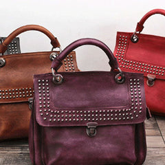 Handmade Leather phone bag handbag purse for women leather shoulder bag crossbody bag
