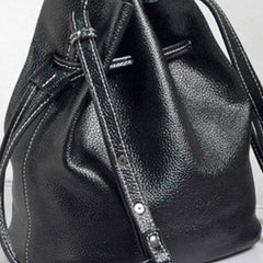 Handmade Leather bucket bag shoulder bag for women leather crossbody bag