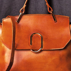 Handmade Leather handbag purse shoulder bag for women leather shopper bag