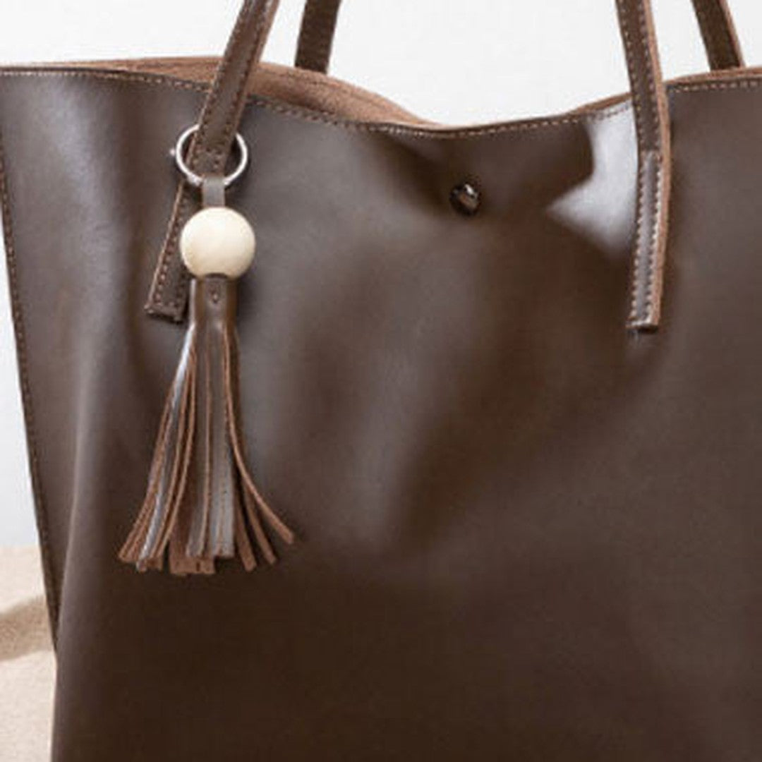 Handmade Leather handbag shoulder bag large tote for women leather shopper bag