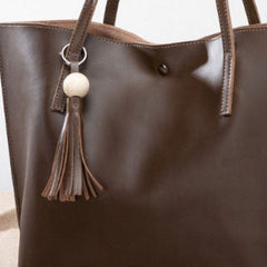 Handmade Leather handbag shoulder bag large tote for women leather shopper bag